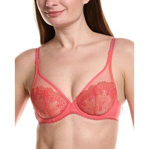 Simone Pérèle Womens Simone Perele Allure Sheer Plunge Bra, Red